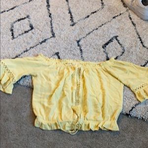 Yellow Peasant Top